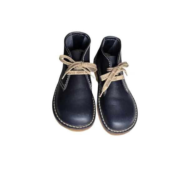 Duckfeet Leather Lace‑Up Shoes – Navy Blue (Size 38) display picture 2